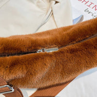 Soft Faux Fur Cross Body Bag Chest Bag