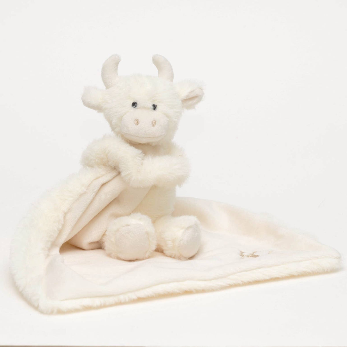 Jomanda Soft Toys & Accessories - Highland Cow Soft Toy Baby Soother Cream 29CM X 29CM