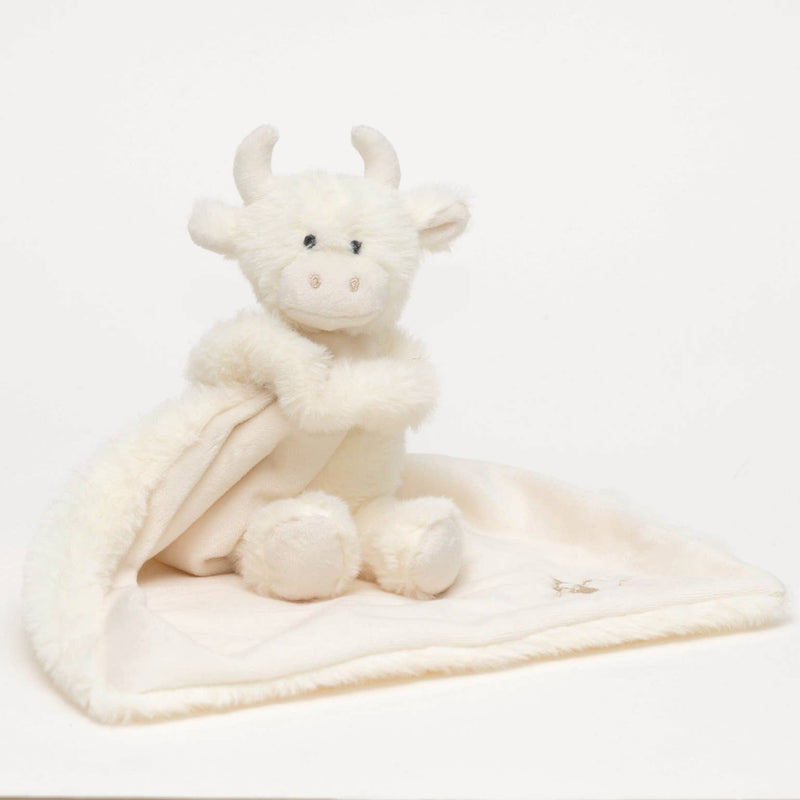 Jomanda Soft Toys & Accessories - Highland Cow Soft Toy Baby Soother Cream 29CM X 29CM