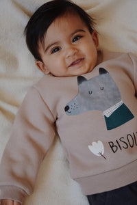 Baby / Kid Sweatshirt Wolf Print OEKO-TEX
