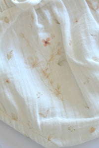 Baby Flower Patterned Muslin Bloomers 100% Cotton
