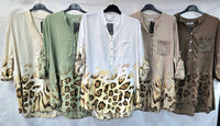 Tonal Leopard Sequin Shirt