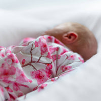 Unisex Baby Cotton Sleepsuit (Onesie) – Cherry Blossom Print