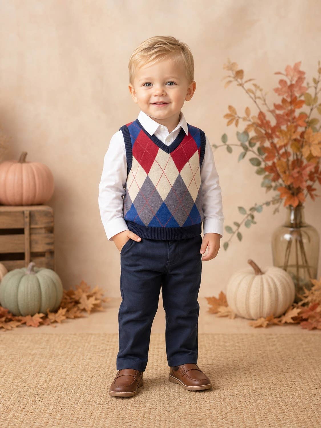 Boys HUDSON - 3 Piece Set, Shirt, Waistcoat & Trousers
