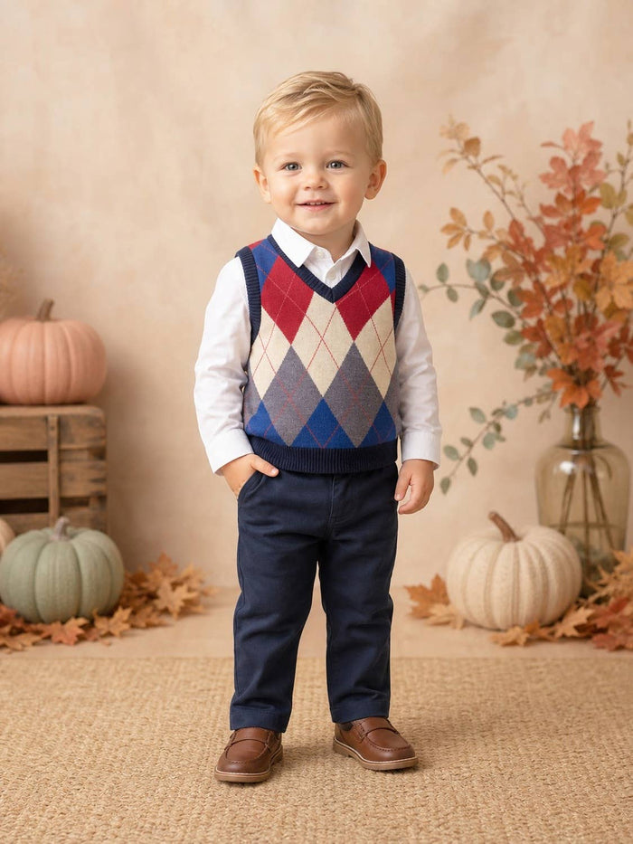 Boys HUDSON - 3 Piece Set, Shirt, Waistcoat & Trousers