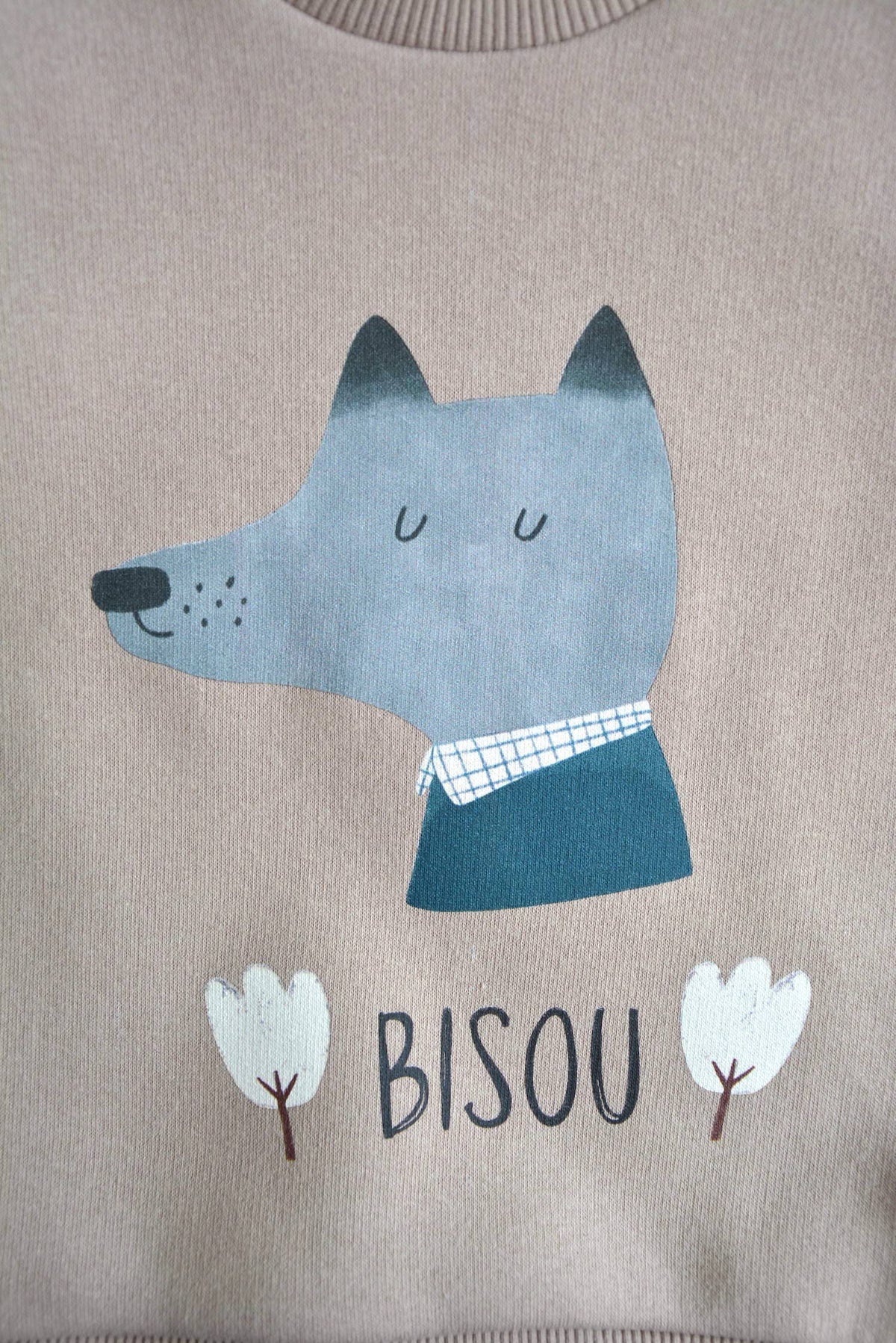 Baby / Kid Sweatshirt Wolf Print OEKO-TEX