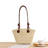 Small Medium Paper Straw Basket Shoulder Bag-CL-39