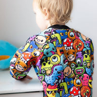 Unisex Kids Monster Bomber Jacket – Lightweight Fleece