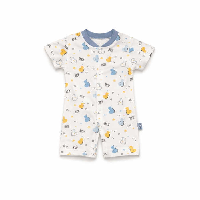 Little Dino Muslin Shortie Romper - 3-Size Bundle