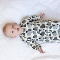 Unisex Baby Cotton Sleepsuit (Onesie) – Sheep Print