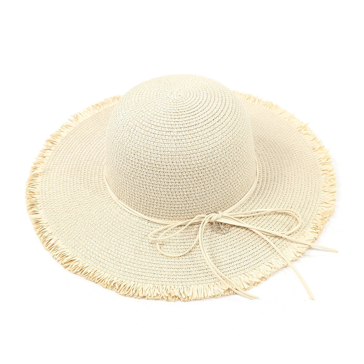 Women's Tree of Life Wide Brim Foldable Hat (57cm) - Natural