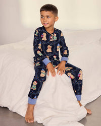 Kids Christmas Chip the Cockapoo Portraits Print Long Pyjama Set