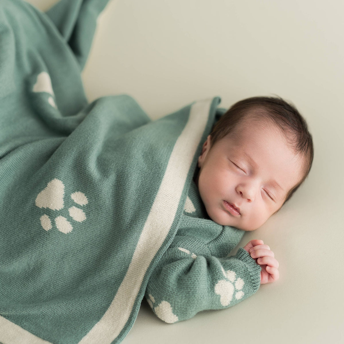 Micu Micu - Baby blanket footprint jeans