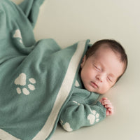 Micu Micu - Baby blanket footprint jeans