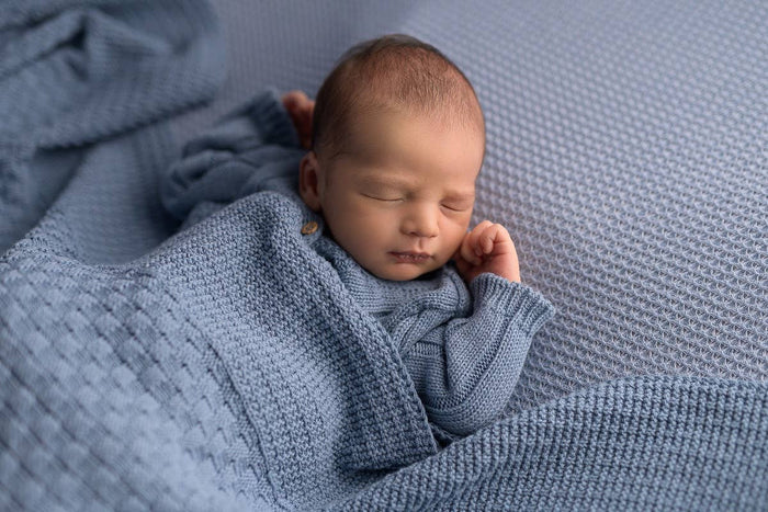 Square Blue Baby blanket