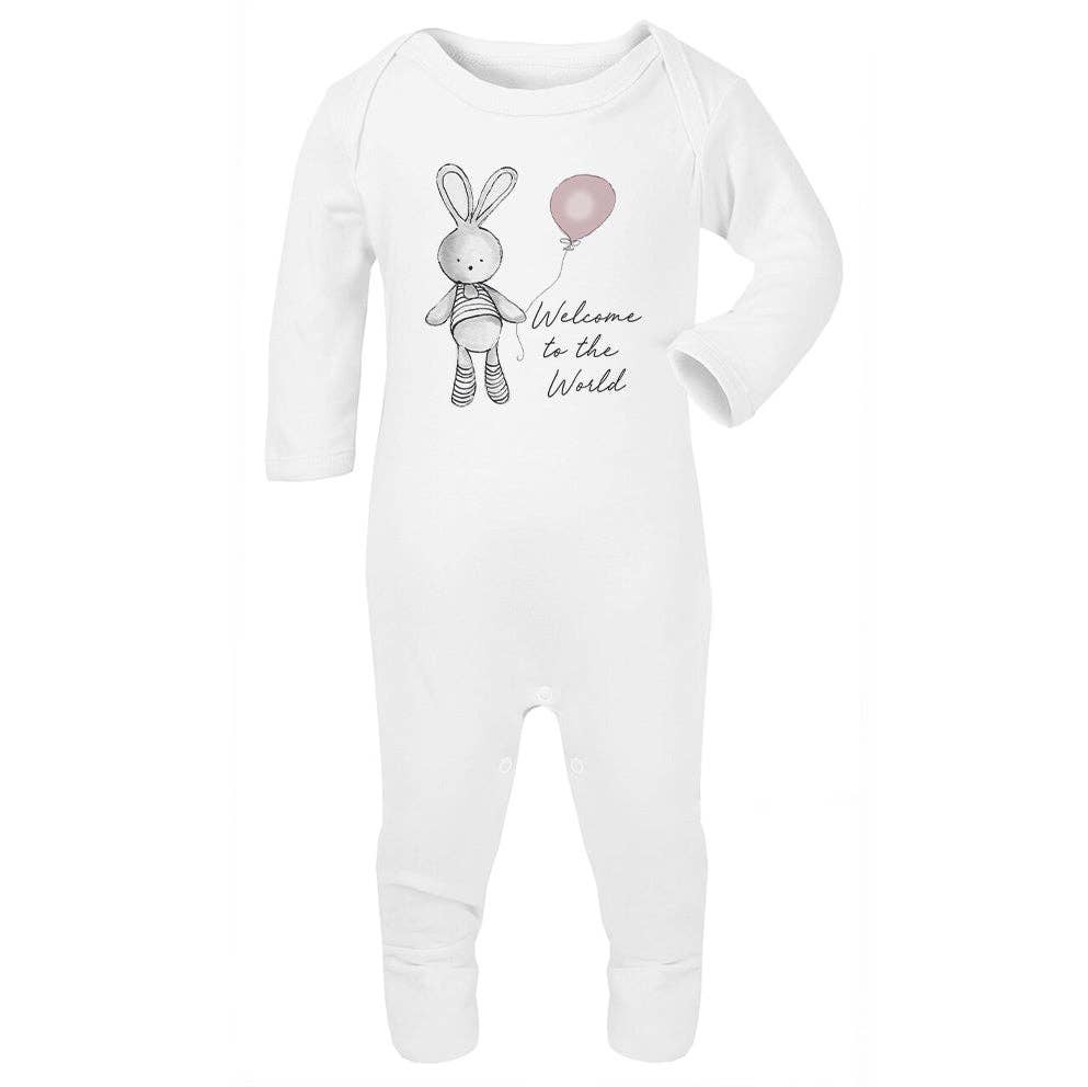 Welcome Balloon Design Babygrow Bodysuit