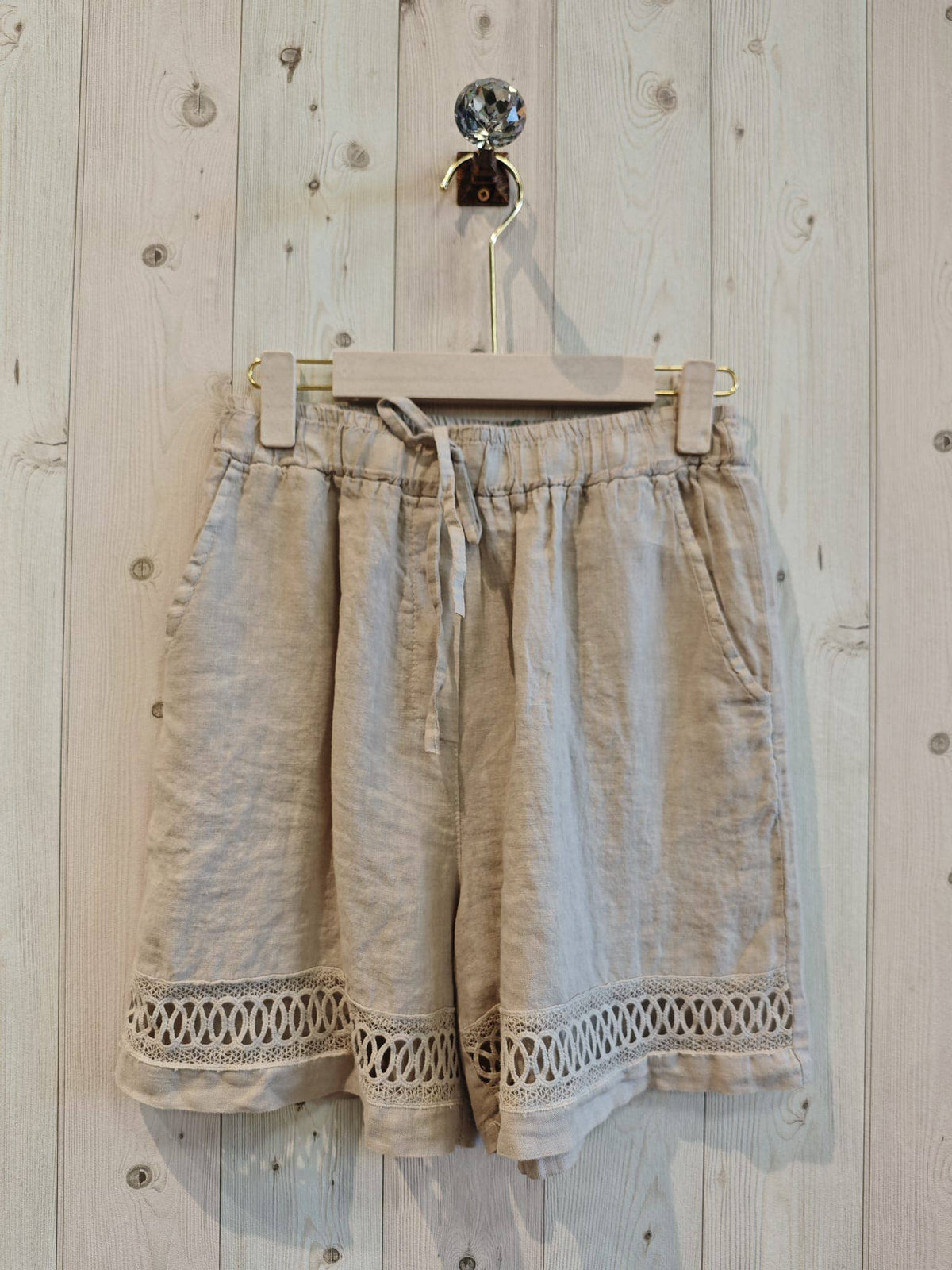100% LINEN SHORTS - Ref-17761