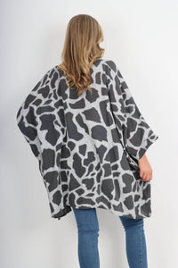 Italian Animal Print Oversized Boxy Top