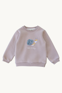 Baby / Kids Sweatshirt with a Snail Print OEKO-TEX