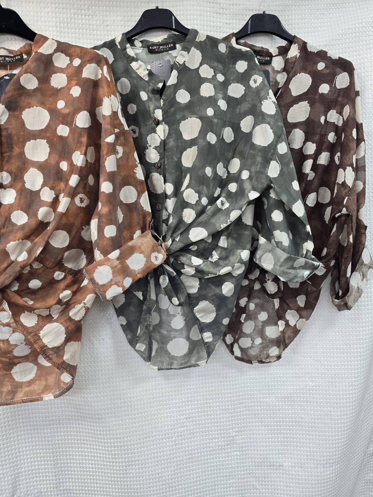 Dot Tencel Tie Top