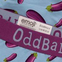 Aubergine - emoji®- Mens Cotton Boxer Shorts