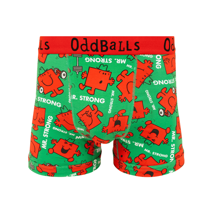 Mr Strong  - Mr Men - Mens Cotton Boxer Shorts