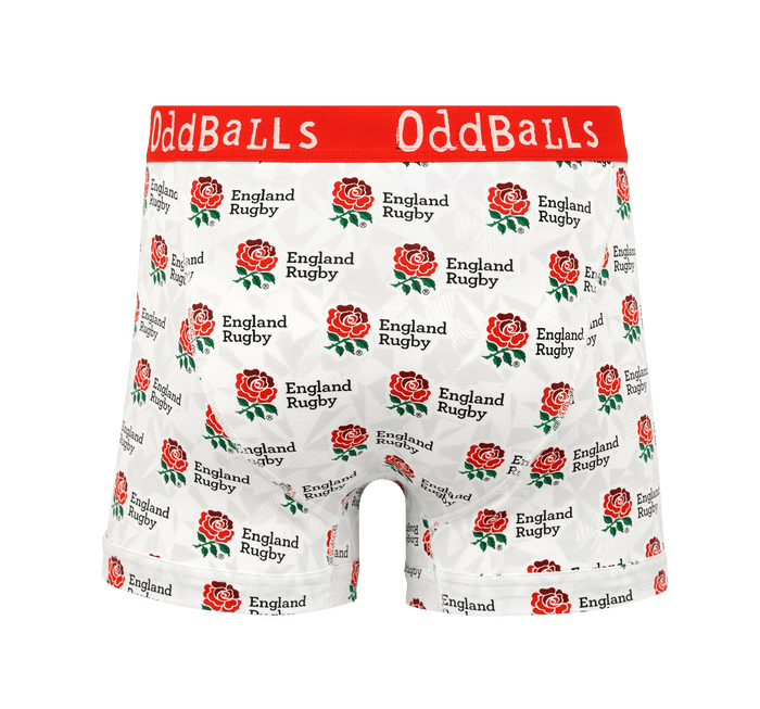 England Rugby Union Home 25/26 - Mens Cotton Boxer Shorts