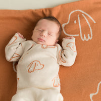 Micu Micu - Baby Blanket With Cute  Dog Design