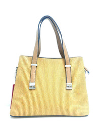 Classic Silver Hardware Medium Size 3 compartment Tote Bag