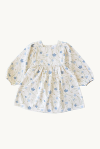 Baby / Girl Flower Patterned Dress with Balloon Sleeves