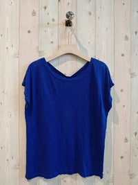 BASIC U-NECK T-SHIRT 100% LINEN Ref-2295
