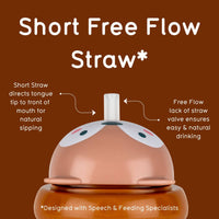 Tall Tippy Up Sippy Cup, with Weighted Straw (Valve Free), Fergus Fox, 300ml, Series 3