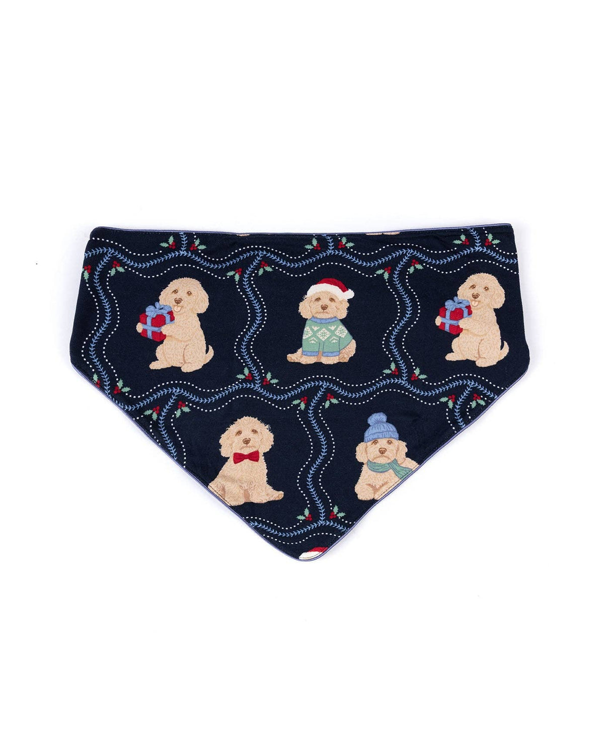 Pets Christmas Chip the Cockapoo Portraits Print Neckerchief