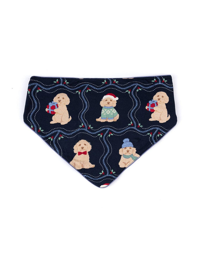 Pets Christmas Chip the Cockapoo Portraits Print Neckerchief
