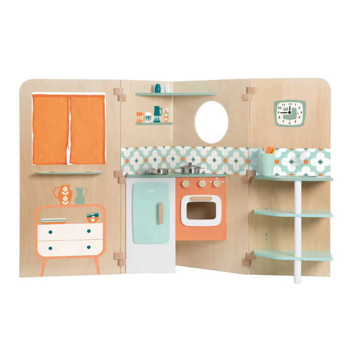 Classic World My Little Home Folding Wooden Play house Toy