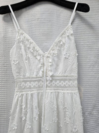 Daisy Cotton Embroidered Anglaise Maxi Dress