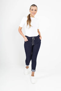 Italian Denim Look Stretch Magic Pants