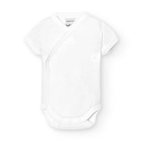 Interlock Bamboo Long Sleeve Cross Sleeve Baby Bodysuit