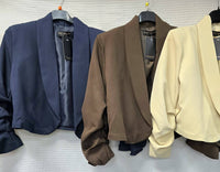 Short Rouched Bolero Cropped Blazer