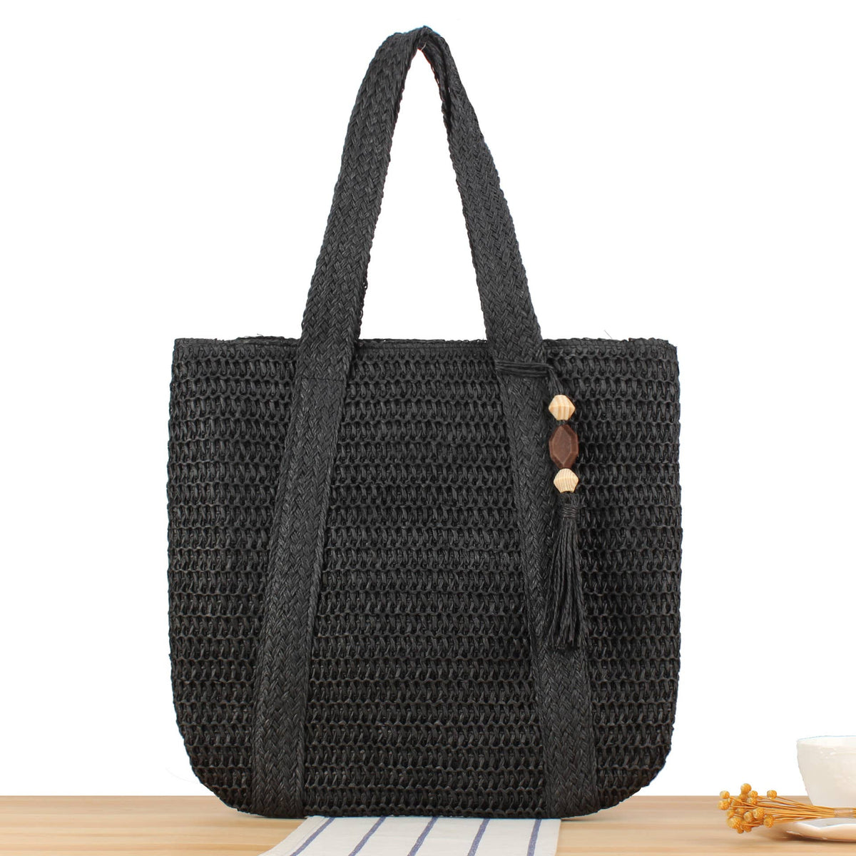 Large Size Paper Straw Tote Bag -CL-40