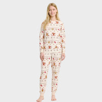 Julecookie Pyjamas Beige – Kvinder