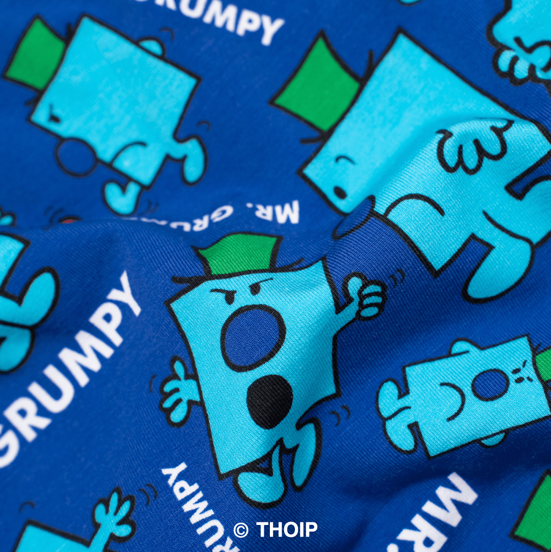 Mr Grumpy  - Mr Men - Mens Cotton Boxer Shorts