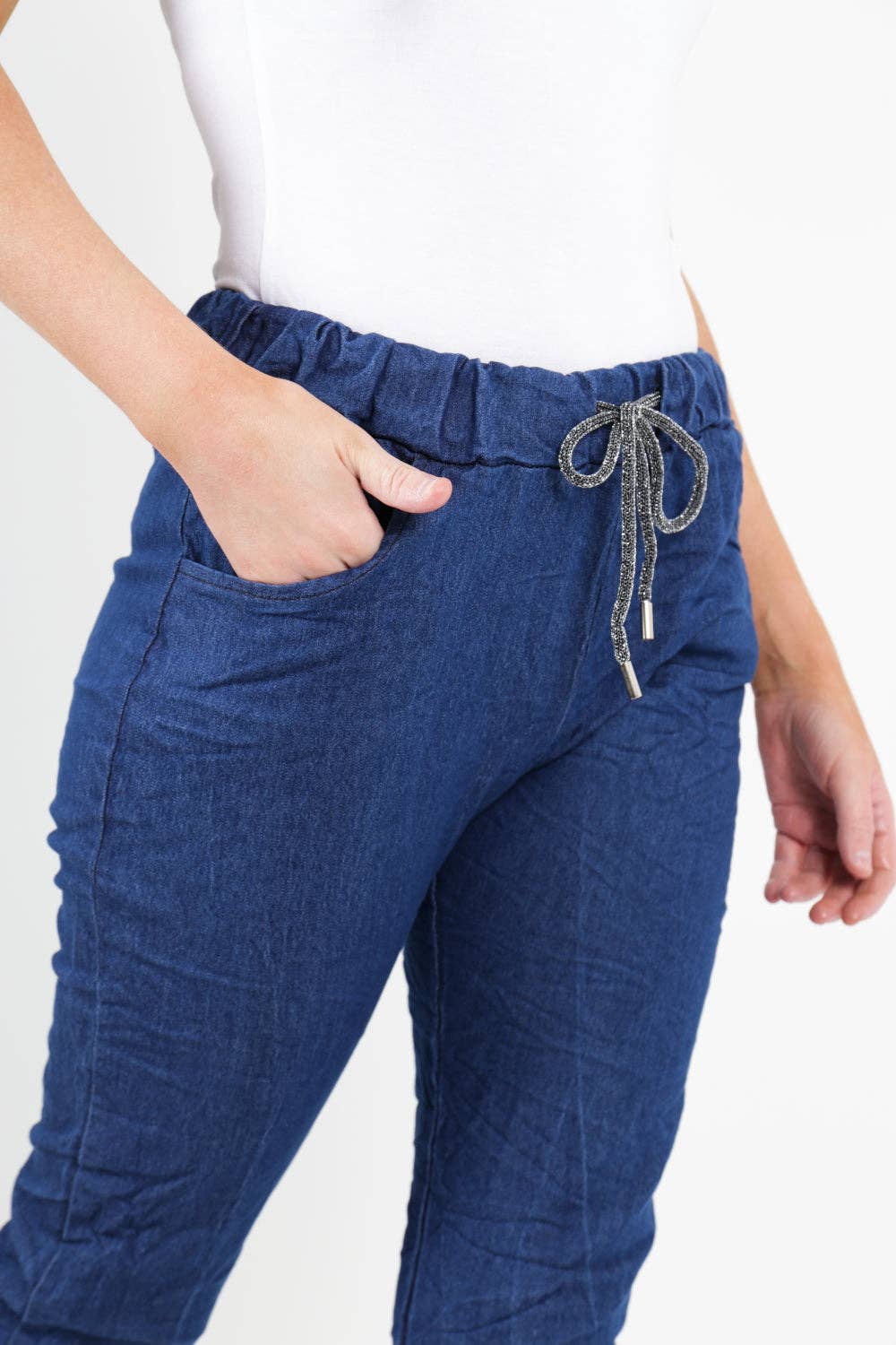 Italian Denim Look Stretch Magic Pants