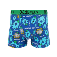 Mr Grumpy  - Mr Men - Mens Cotton Boxer Shorts