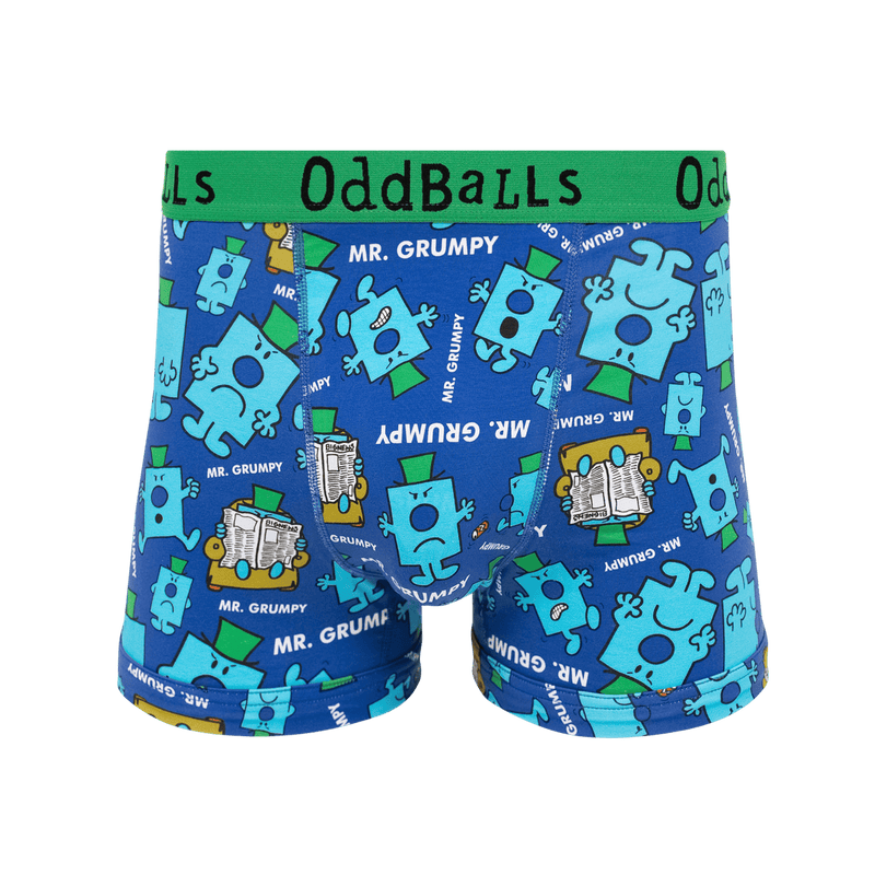 Mr Grumpy  - Mr Men - Mens Cotton Boxer Shorts