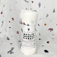 Bamboo Baby Swaddle Blanket, Signature Print