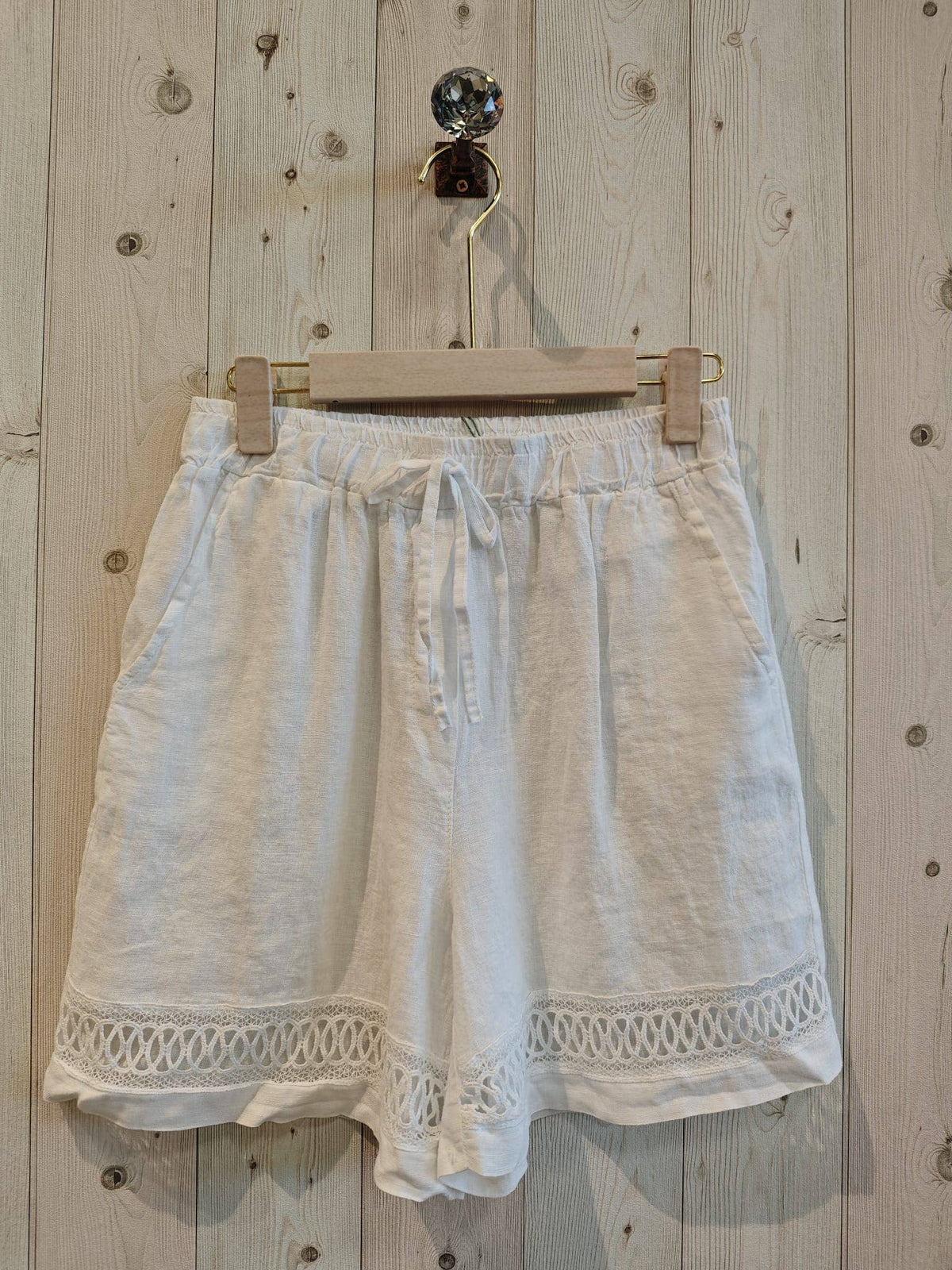 100% LINEN SHORTS - Ref-17761