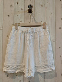 100% LINEN SHORTS - Ref-17761