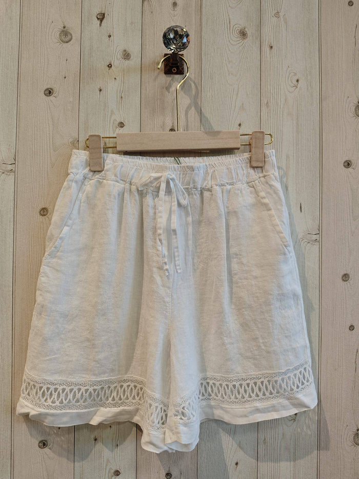 100% LINEN SHORTS - Ref-17761