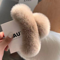 Faux Fur Plush Hair Claw Clip